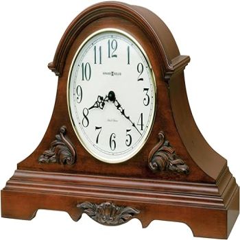 Howard Miller Sheldon Mantel Clock 635-127 ? Americana Cherry with Quartz, Dual-Chime Movement