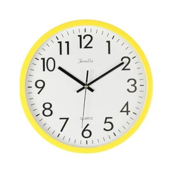 Kitchen Clock Yellow Wall Retro Decor Decoration Silent Personality Child Office