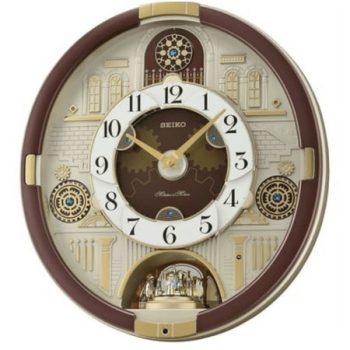 Seiko Melodies in Motion Clock Clock with Swarovski Crystals