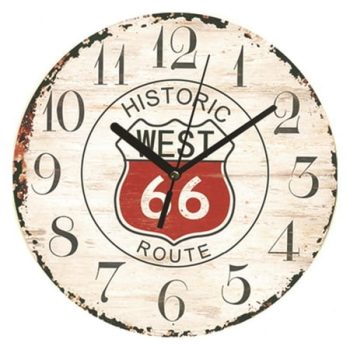 SIEYIO 9 Inch Silent Non-Ticking Wooden Wall Clocks Battery Operated for Hotel Country Retro Rustic Style Clock for Living Room