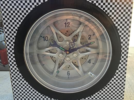 Tire Rim Gear Clock