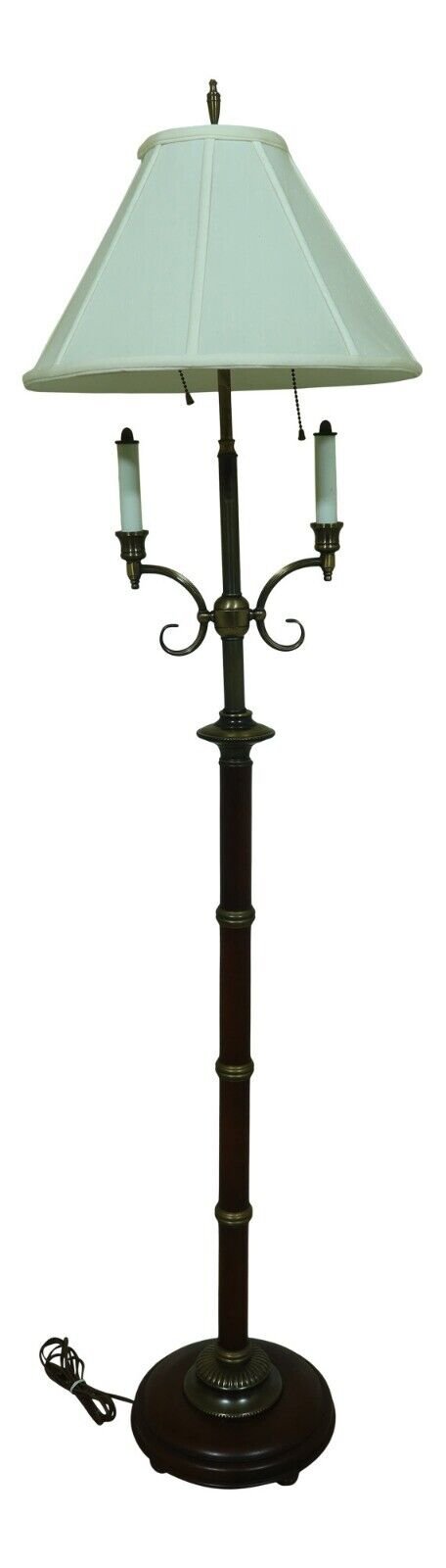 49510EC: KNOB CREEK Mahogany Base Floor Lamp