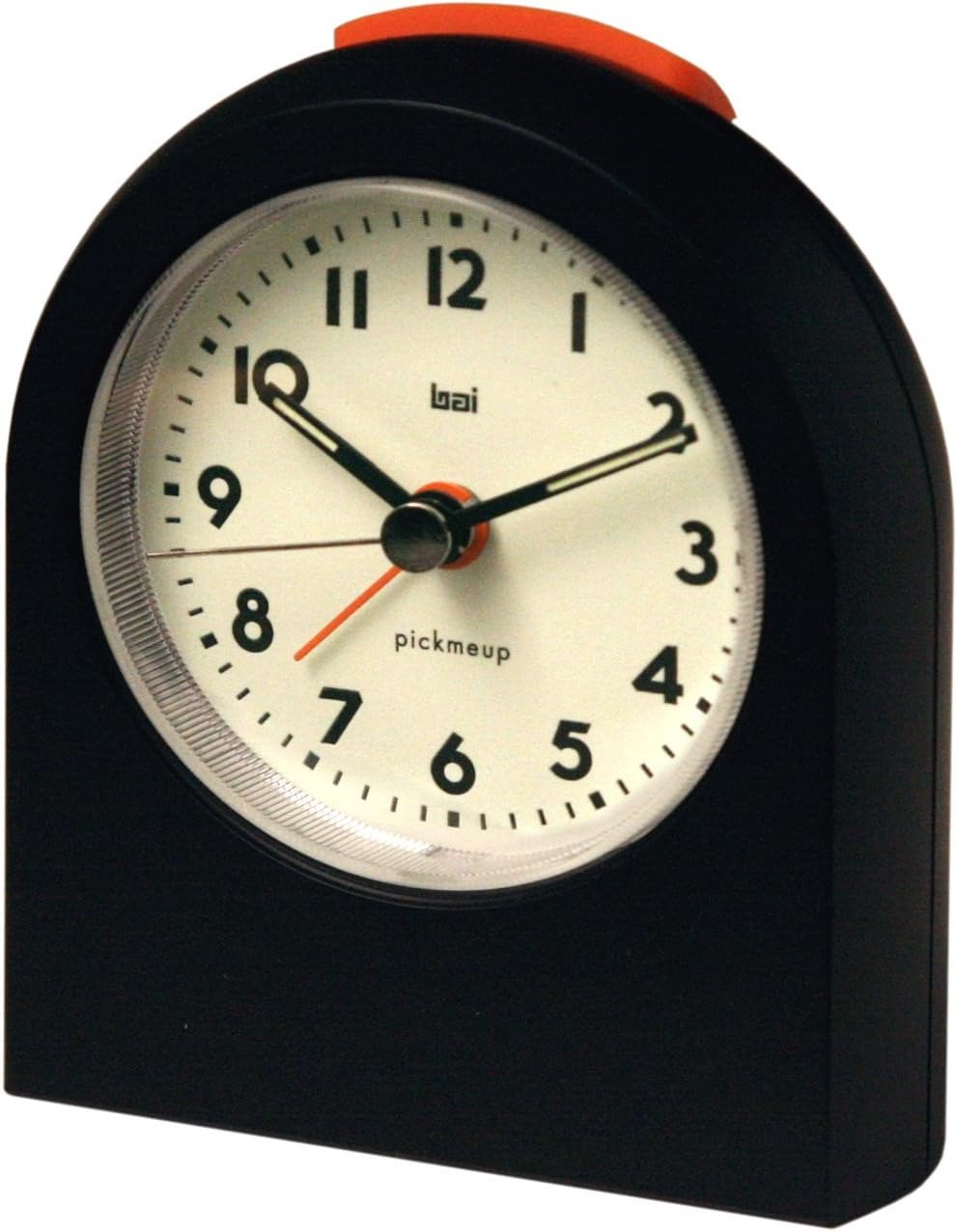 561.LA Pick-Me-Up Alarm Clock, Black 3 " X 3.5" X 1.7"