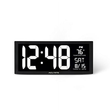 AcuRite 75159M 14.5 Large White LED Digital Clock Inch