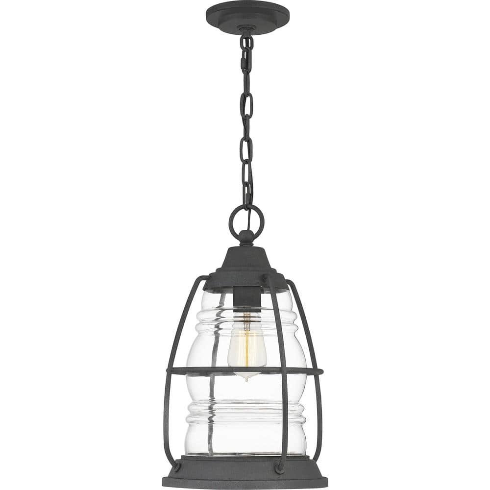 Admiral 1-Light Black Outdoor Pendant Light