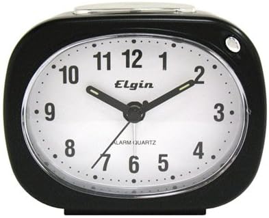 Advance Clock #3647E Black Quartz Alarm Clock