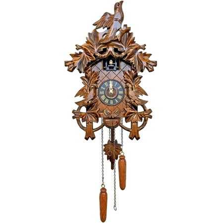 Alexander Taron 14 Engstler Carved Black Forest Battery-Operated Full Size Cuckoo Clock