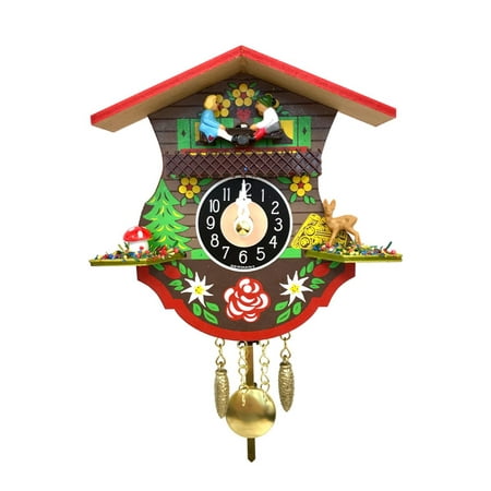 Alexander Taron 5 x 5 Analog Modern Cuckoo Clock, 0110KQP