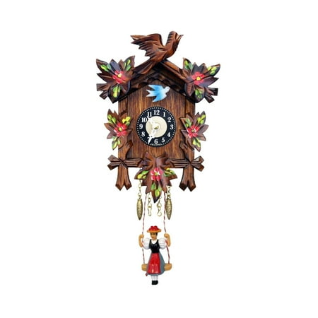 Alexander Taron 6.75 Engstler Battery-Operated Cuckoo Wall Clock with Music and Chimes