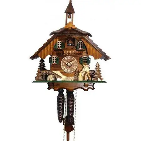 Alexander Taron Engstler Weight-Driven Cuckoo Clock - Black Forest cuckoo clock - 12 x 10.75 x 6.75 in.