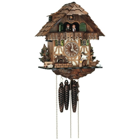 Anton Schneider 12 Inch Wood Chopper Black Forest Cuckoo Clock