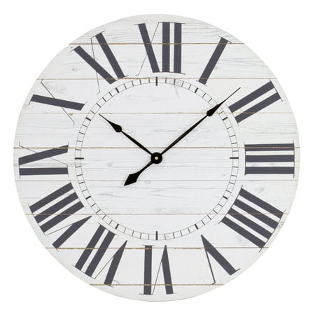 Aspire Home Accents 5865 Estelle 23 Diameter Wood Analog Clock