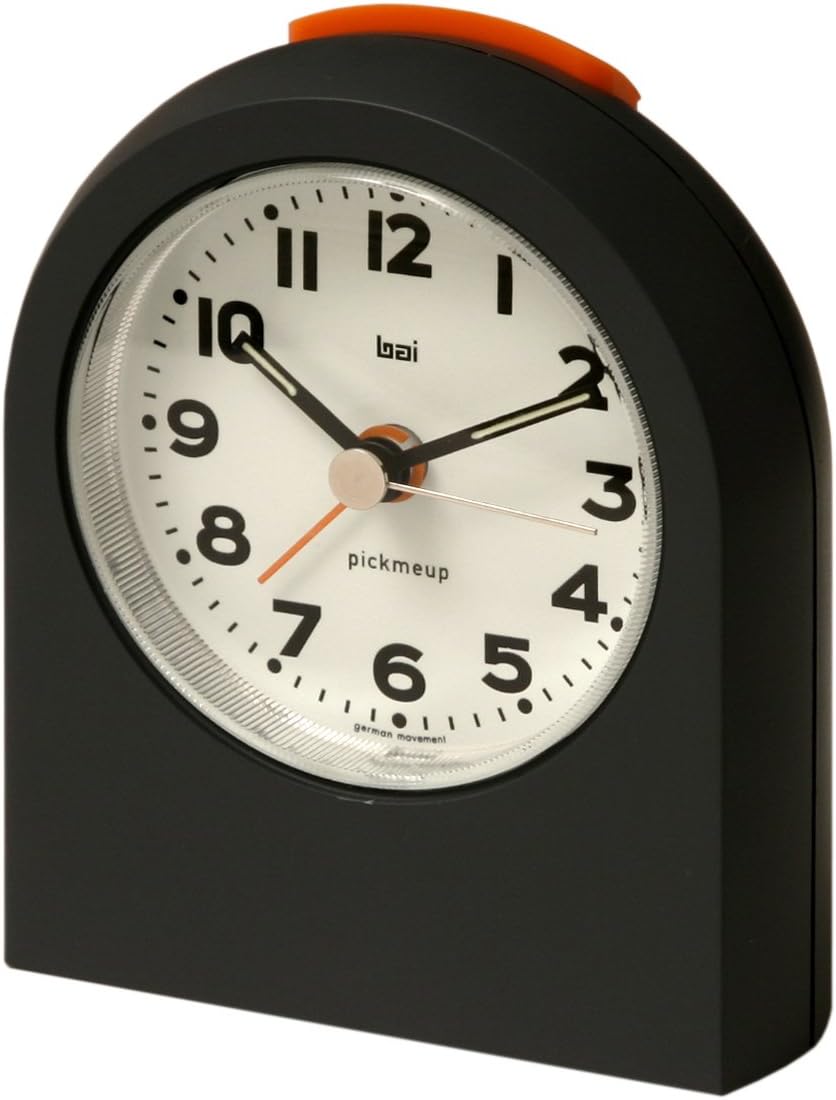 Bai 566.MG Pick-Me-Up Alarm Clock, Mega Gunmetal