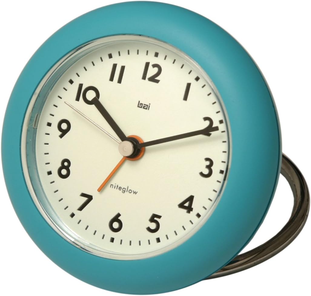 Bai Rondo Travel Alarm Clock, Turquoise