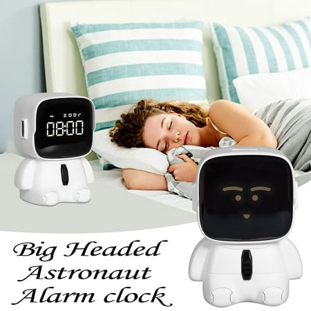 Big Headed Astronaut Alarm Clock Intelligent Timer, Purpose Student Specific Wake-up Device