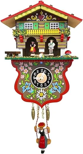 Boy and Girl Weather House Cuckoo Clock