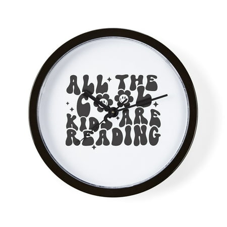 CafePress - All The Cool Kids Are Reading - Unique Decorative 10 Wall Clock