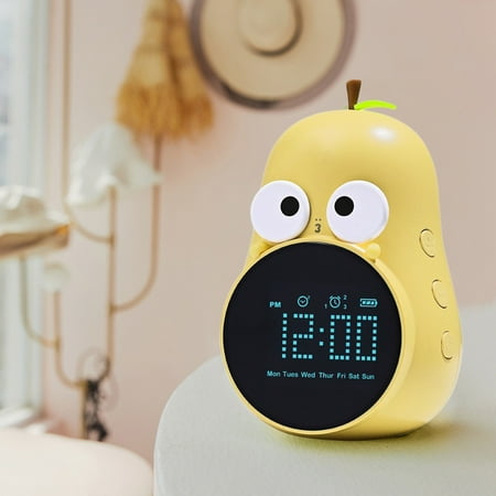 Ckraxd Funny Expression Alarm Clock Cartoons Voice Chime Electronic Children's Wake Up Yali Alarm Clock Snooze Alarm Clock Countdown