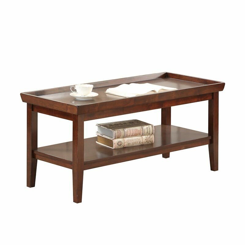 Convenience Concepts Ledgewood Coffee Table in Espresso Wood Finish