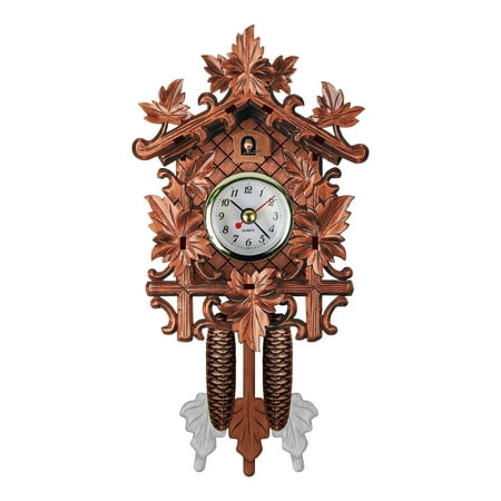 Cuckoo Cuckoo Wall Clock Chime Alarm Clock Retro Clock Wooden Living Room Clock Home Tools Clearance Floor Table Mats Desk Lamps Lighting Wall Decor Wall Stickers