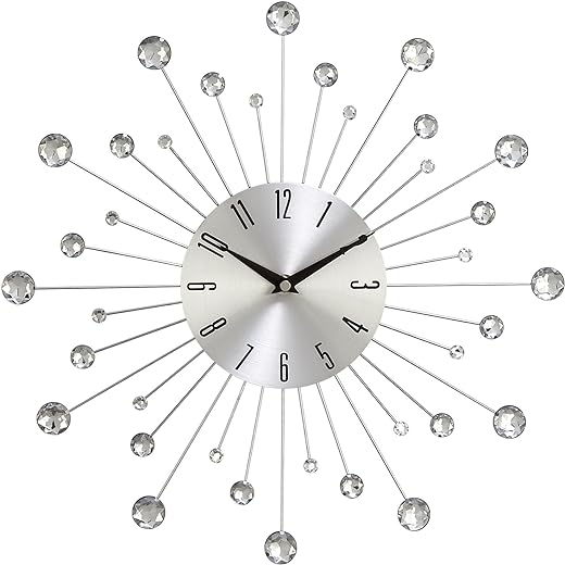 Deco 79 Glam Metal Abstract Wall Clock, 15