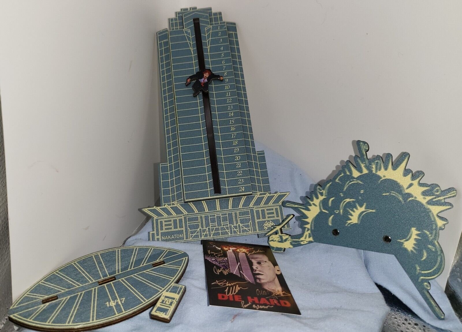 Die Hard Action Movie Tower Signed Funny Xmas Advent Calander 80s Retro LA USA