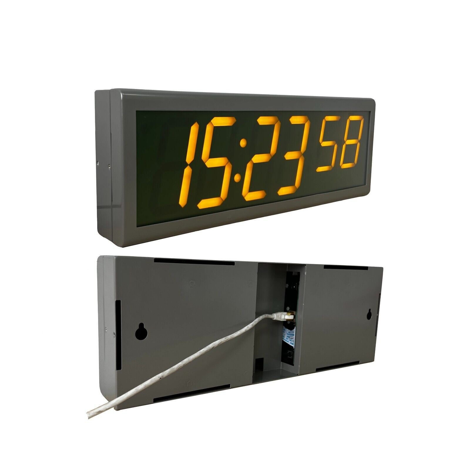 Digital PoE Clocks, Network Synchronized, World Time Zone, Automatic DST Reset
