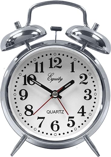 Equity 13014 Analog Twin Bell Alarm Clock