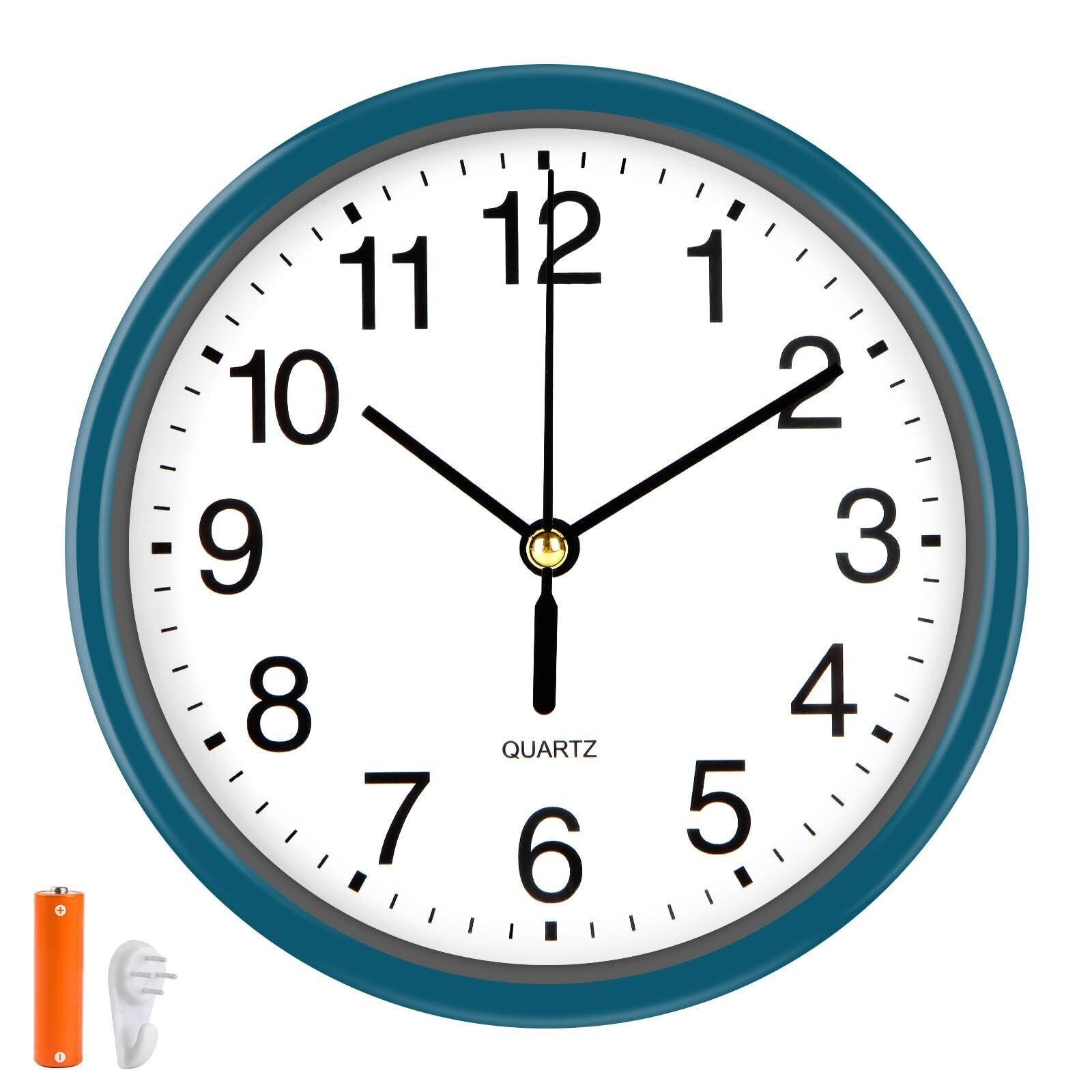 EternaHora Silent Wall Clock Non Ticking, 6 Inch Wall Clocks Battery Operated...