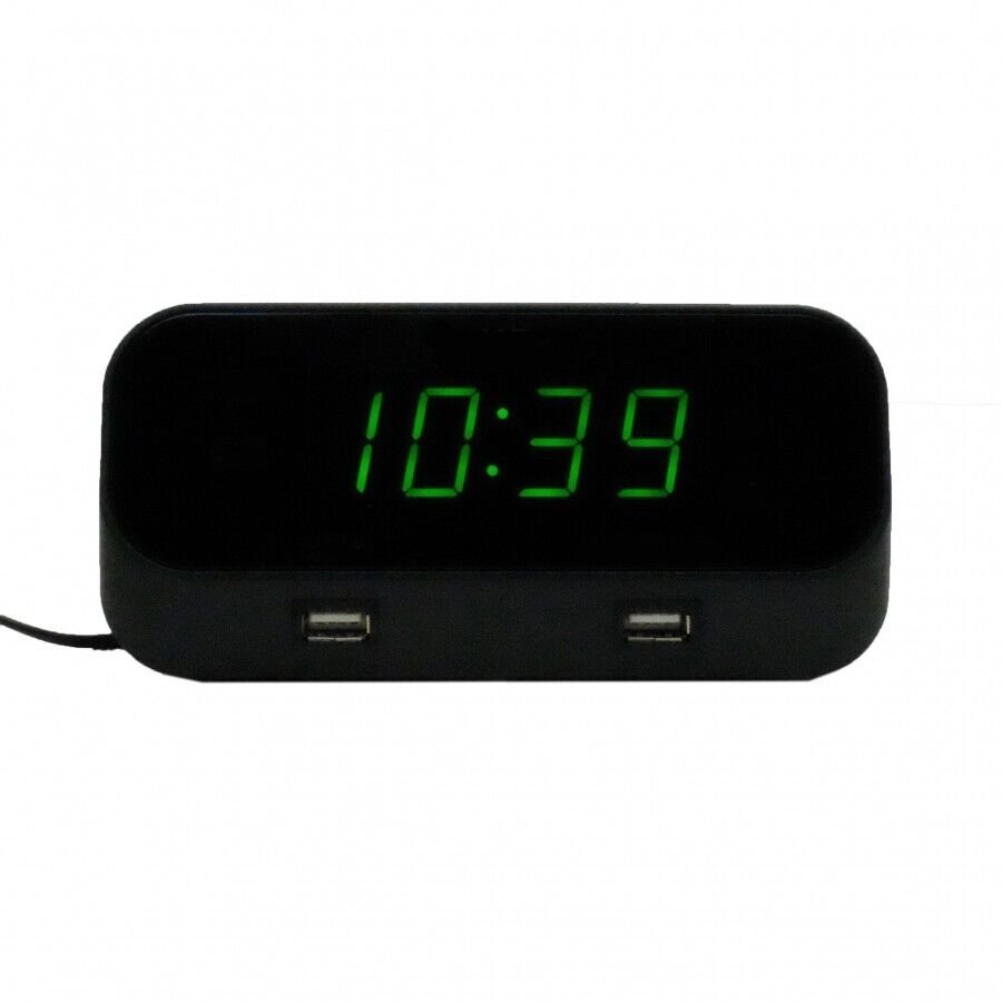 Functional Desk Alarm Radio Clock With 4K UHD Wifi Nanny Camera