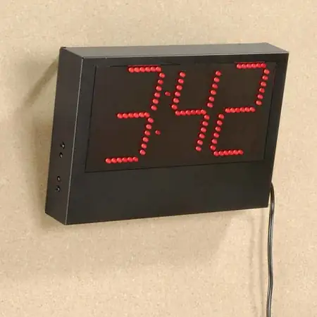 Global Industrial Digital Wall Clock, 6'L Cord