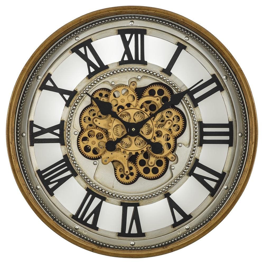 Gold Gear Clock
