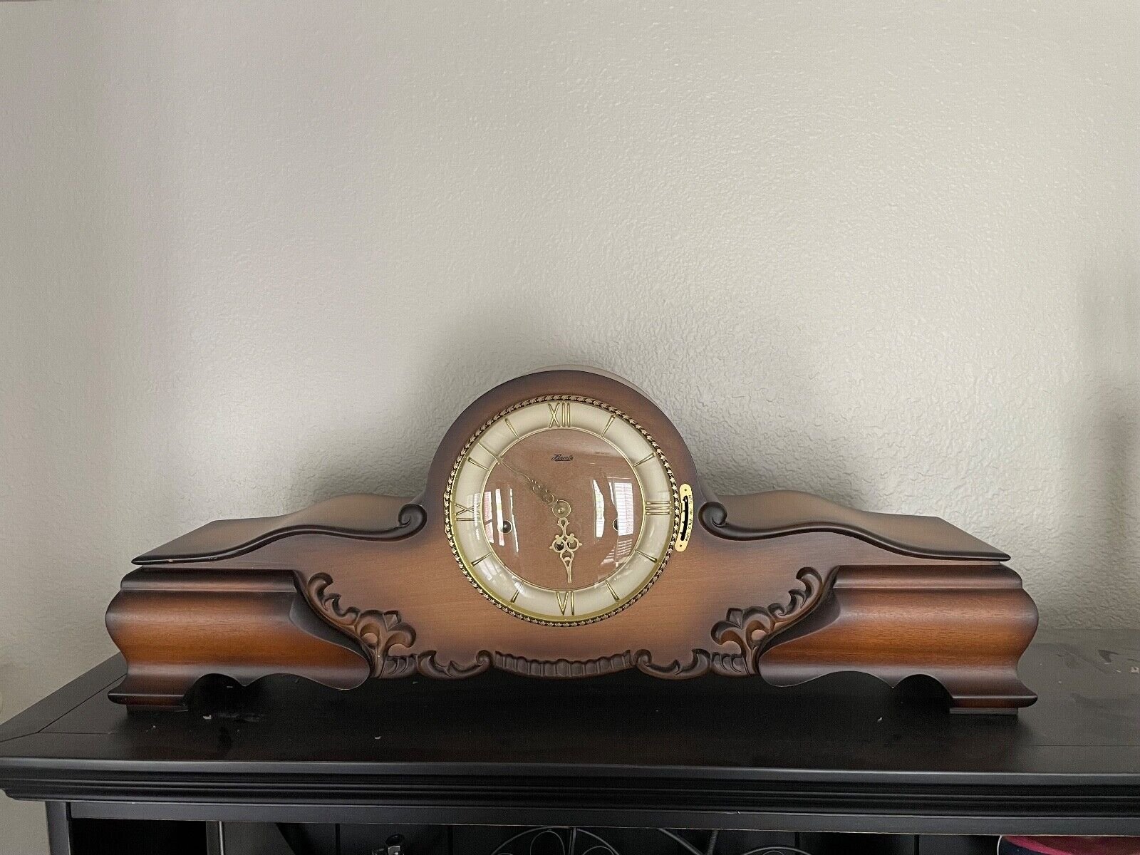 Hermle Mantel Clock - 2005 Mechanical brass 8-days per wind 3 chime songs