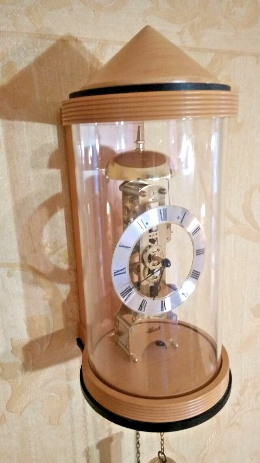 Hermle wall clock skeleton clock with chime RARITY 1970-80. work