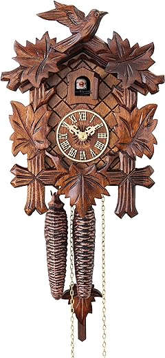 HerrZeit by Adolf Herr Cuckoo Clock - The Traditional Vine Leaves AH 80/1