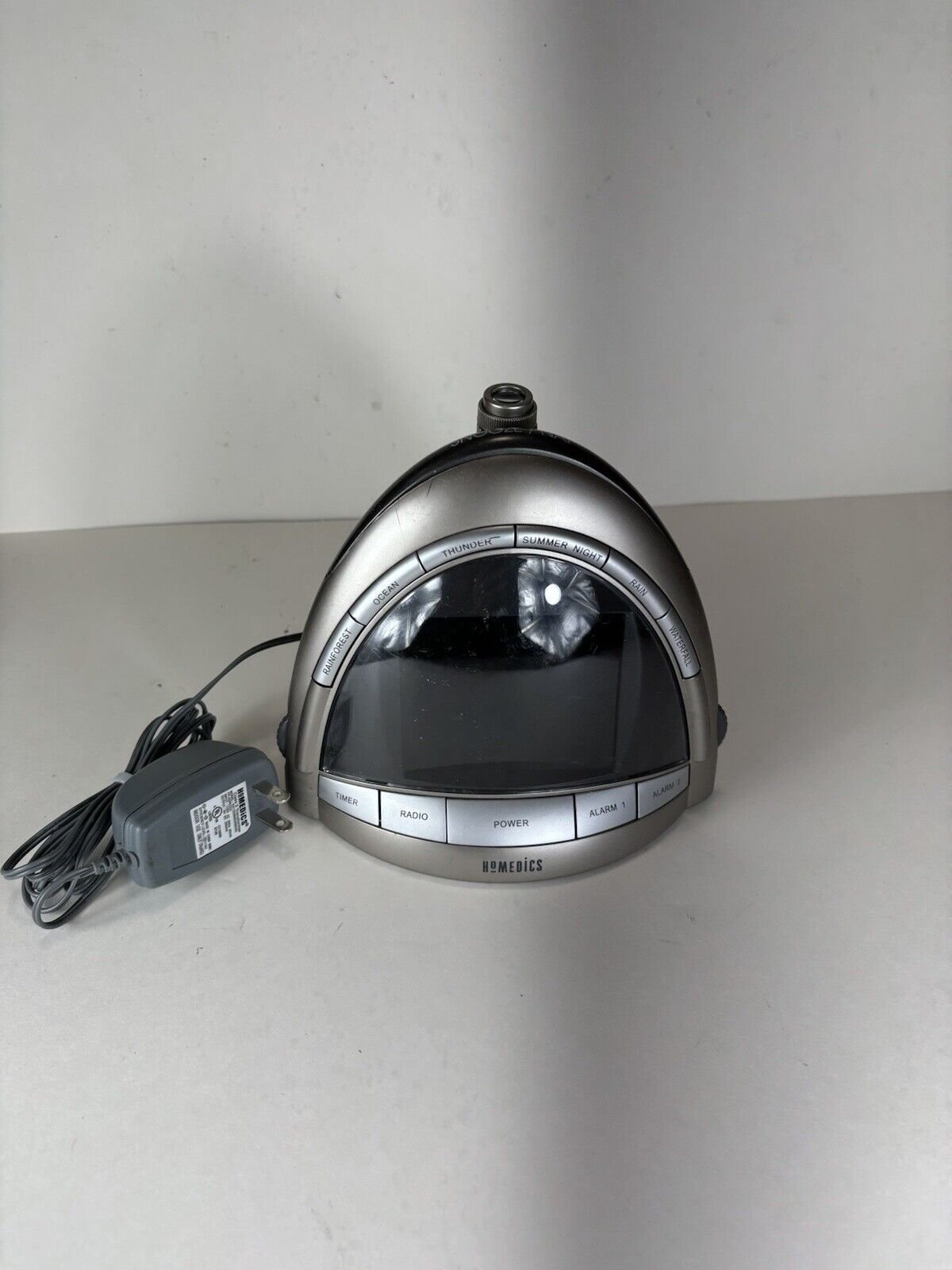 Homedics SoundSpa Premier Clock Radio Nature Projection SS-5010 Works