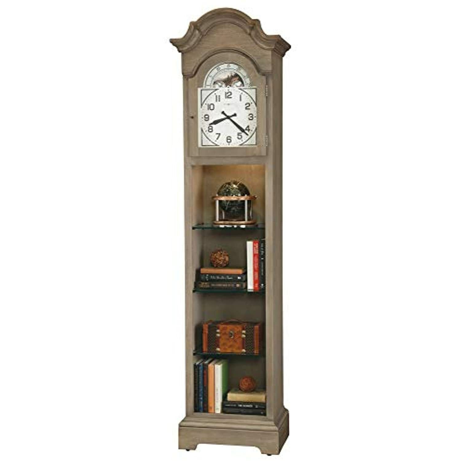 Howard Miller Isadora Floor Clock 611-300 – Aged Grey Finish, Lightly