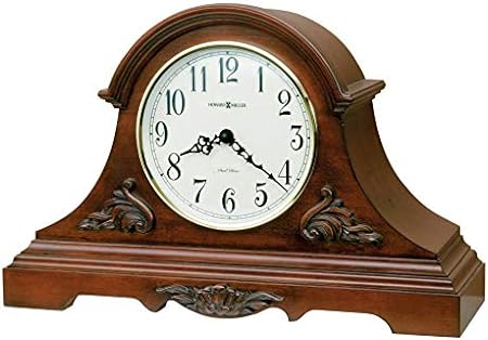 Howard Miller Windsor Mantel Clock II 549-606 – Americana Cherry with Quartz, Dual-Chime Movement