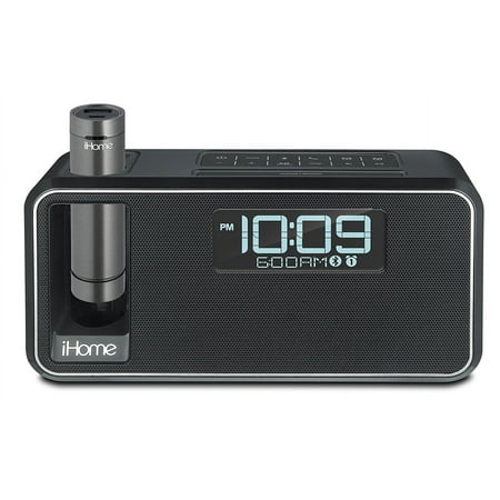 iHome Kineta Bluetooth Alarm Clock Radio with Portable Removable Power - Black