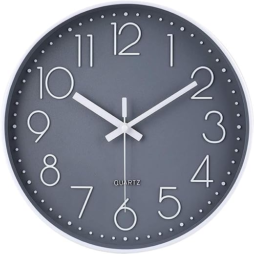 jomparis 16 Inch Large Wall Clock Silent Modern Style for Living Room Office