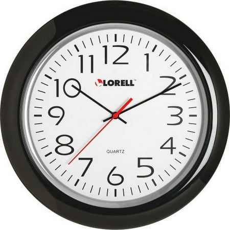 Lorell 13-1/4 Round Quartz Wall Clock