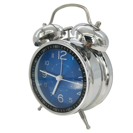 Loud Alarm Clock Mechanical Double Bells Metal Alarm Clock Night Lights Decor