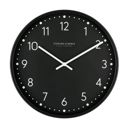 Mainstays 15.5 Black Round Indoor Analog Wall Clock