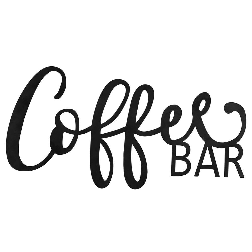 Metal Coffee Bar Script Wall Sign