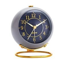 Metal Desk Alarm Clock, rjuwurv Retro Bedroom Table Vintage Assorted Colors