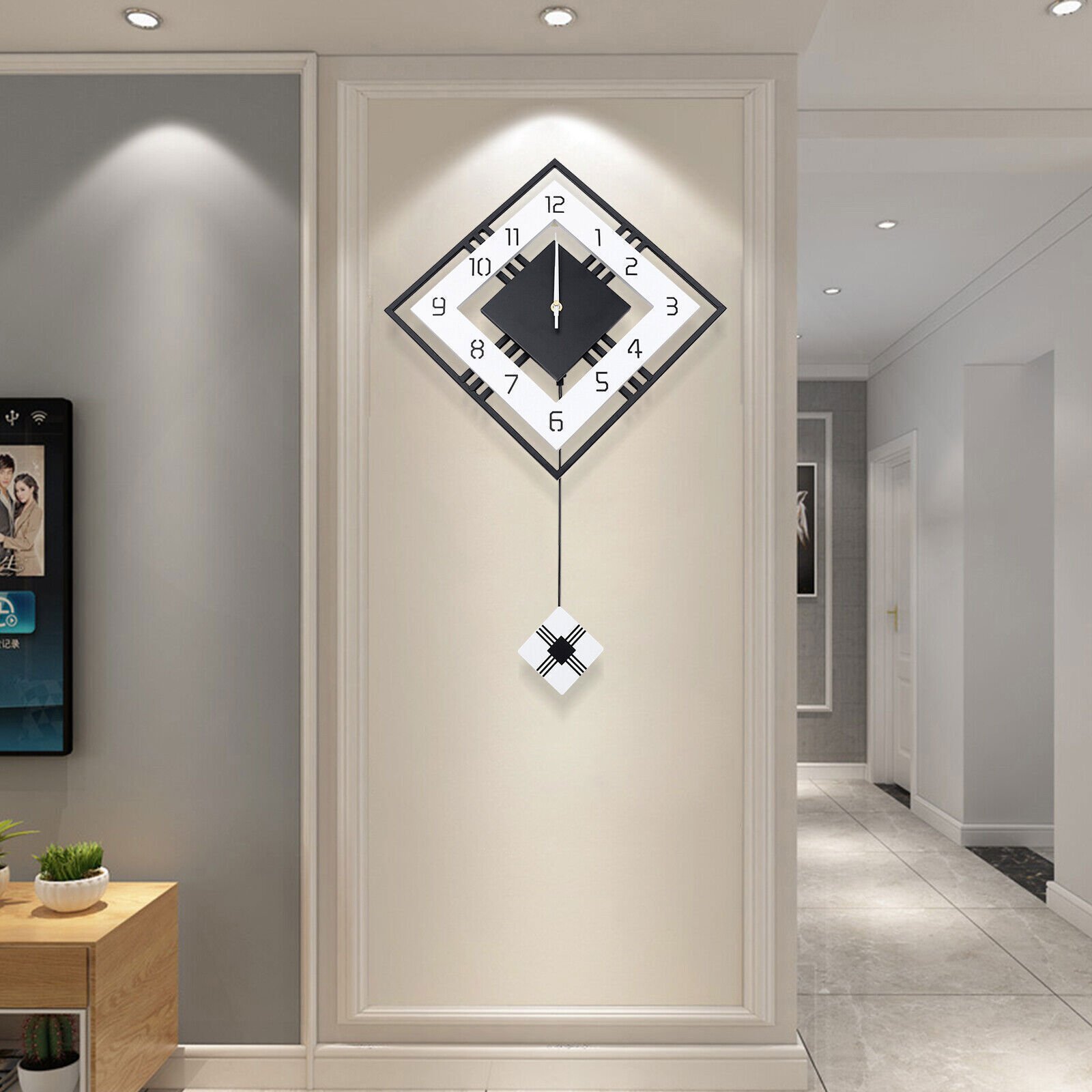 Modern Design Nordic Wall-Clock Simple Clock Luxury Decoration Living Room Home
