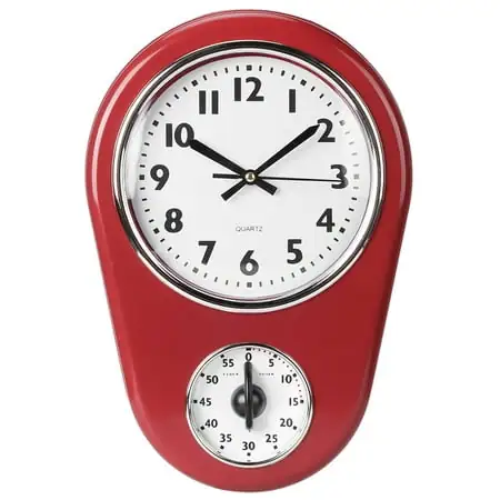 Modern Retro Wall Clock Large Decorative,Vintage Wall Big Watch Silent Hanging Clock Large Display Home Kitchen Timer Home Office Classroom School Clock