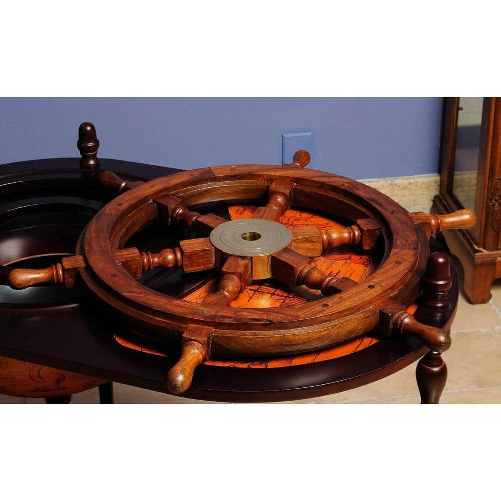 Multiple Colors Ship'S Wheel Decorative Accent