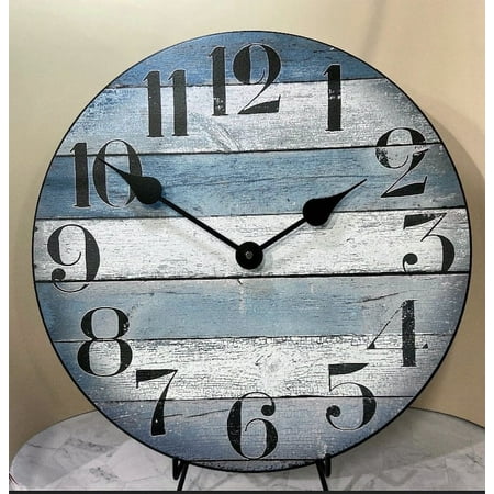 Nantucket Blue Wall Clock | Beautiful Color, Silent Mechanism, Made in USA