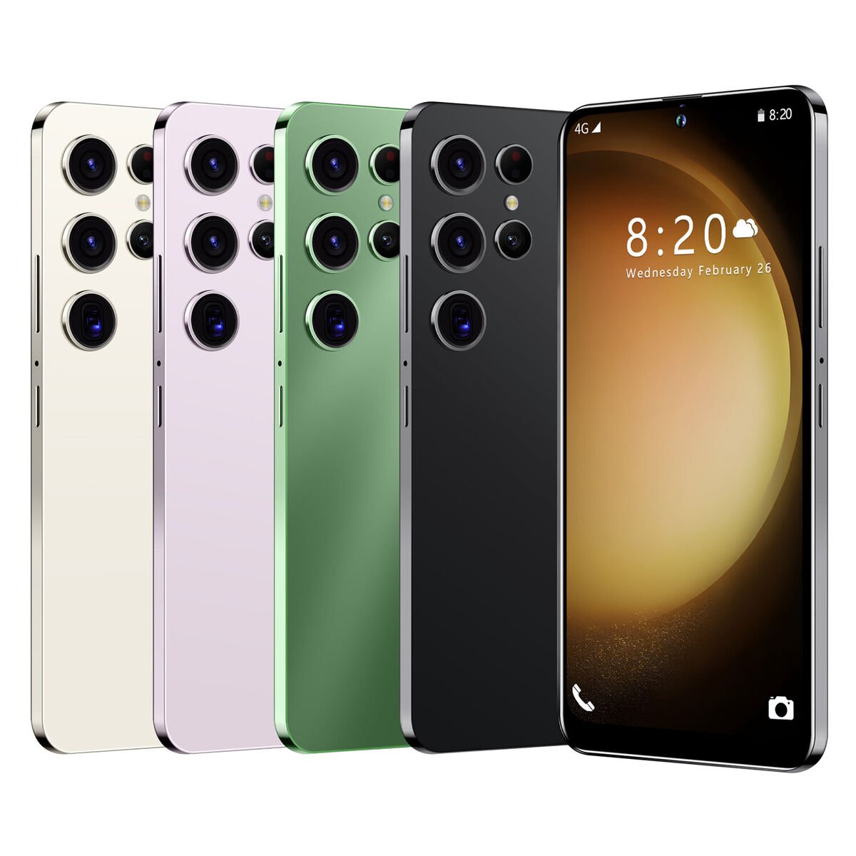 NEW S23 Ultra Android Smartphone 4+128GB Dual SIM Unlocked 4G Budget Cell Phone